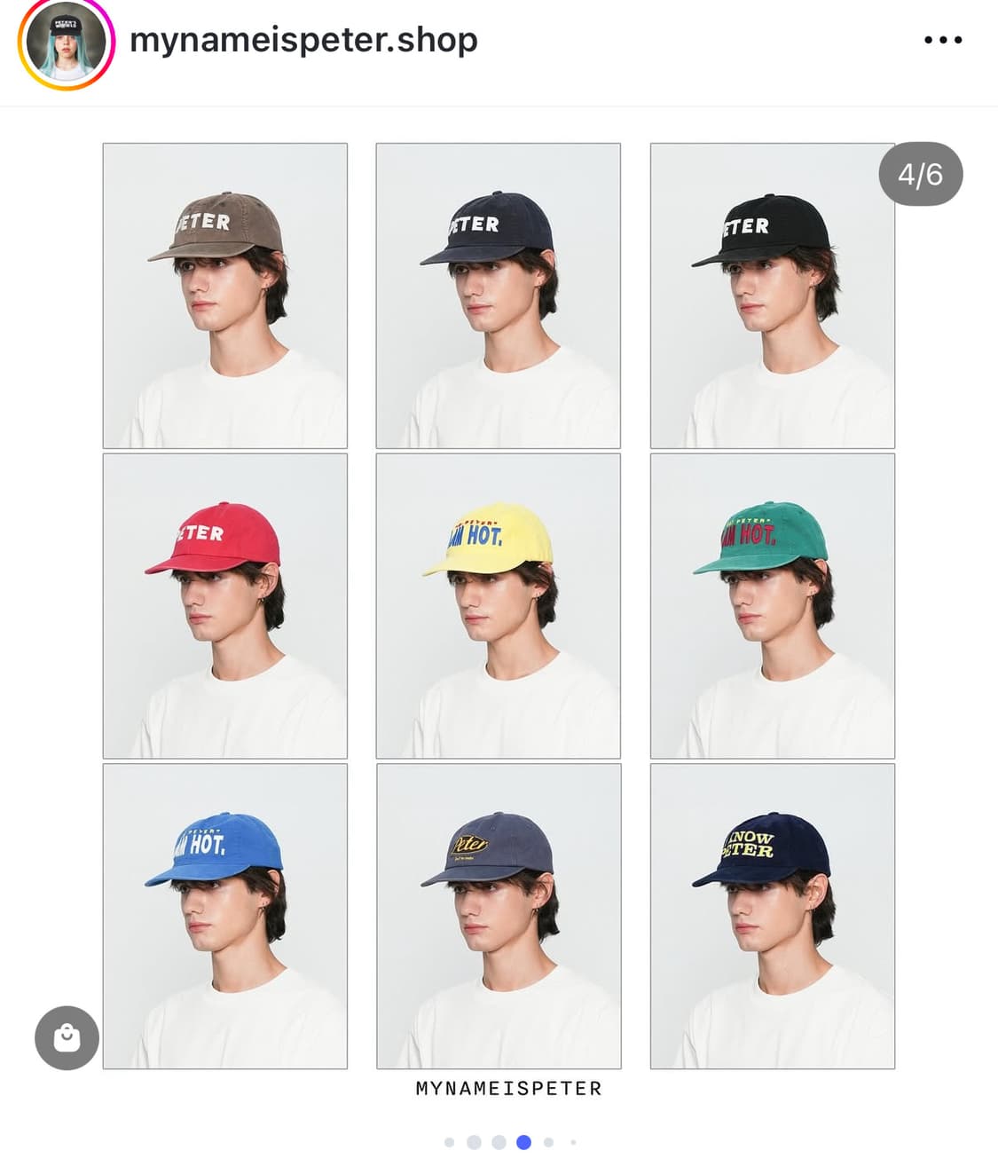 마이네임이즈피터 I AM HOT 볼캡 상품이미지5