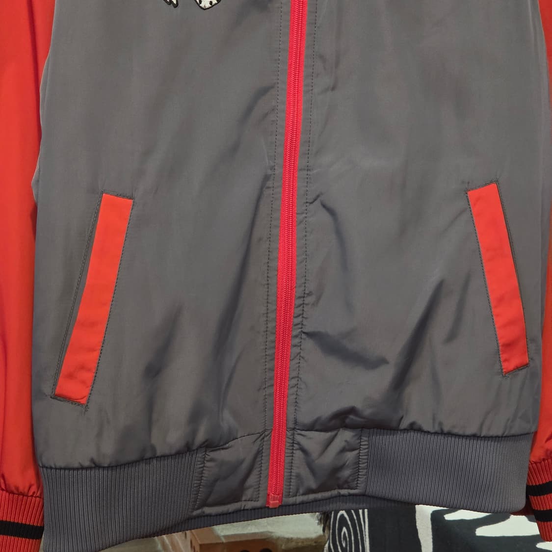 후부 자수 패치 바시티 자켓 상품이미지7