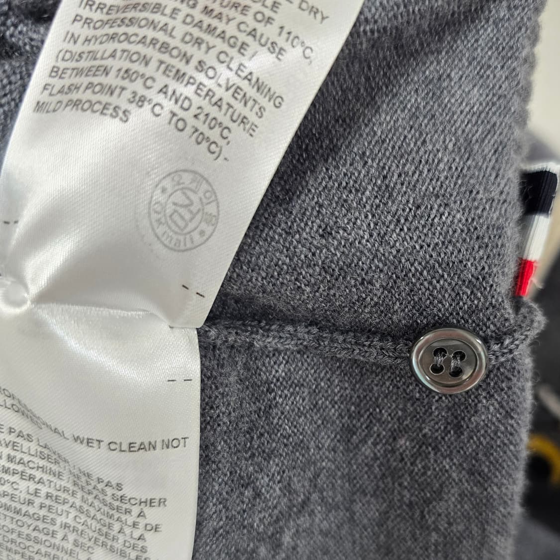 톰브라운 버드 앤 비 반팔 카라 니트 4사이즈 105 판매 상품이미지4