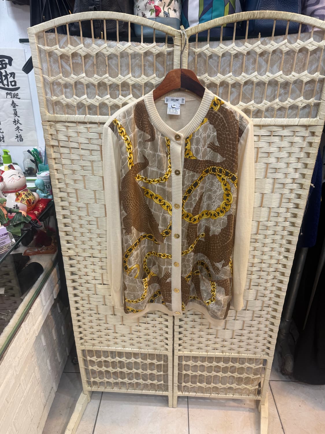 40/66 정품 셀린느 실크혼방 가디건 팝니다 상품이미지1