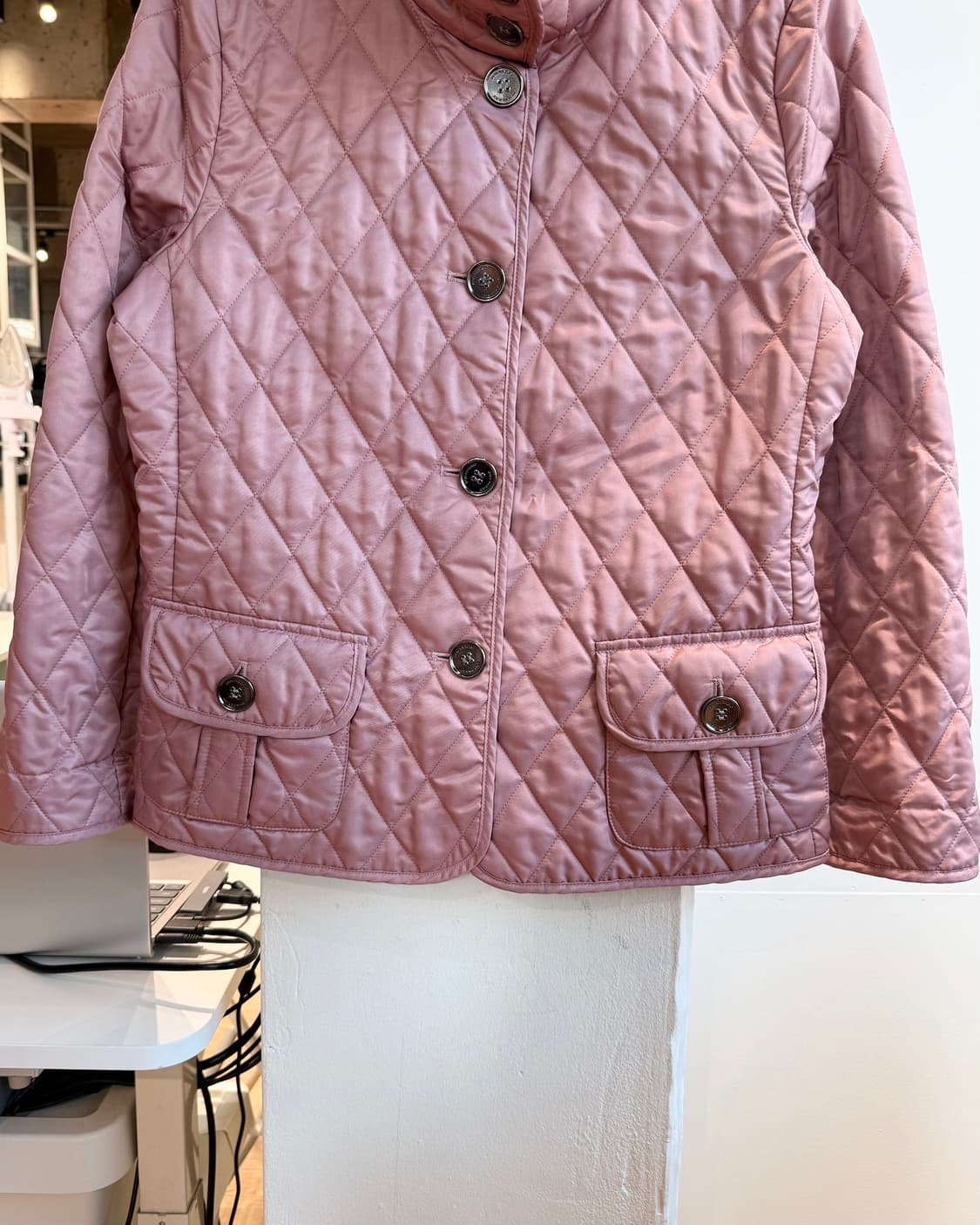 버버리 핑크 퀼팅 자켓  상품이미지6