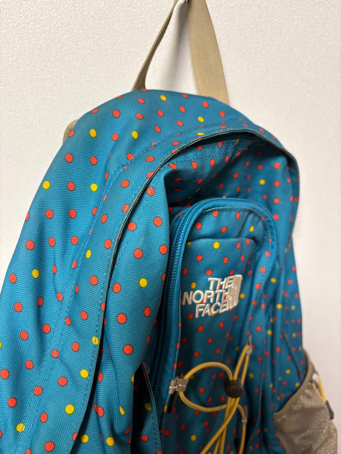 레어) 노스페이스 일본 빈티지 물방울 도트 백팩 모리걸 y2k 제스터 상품이미지5