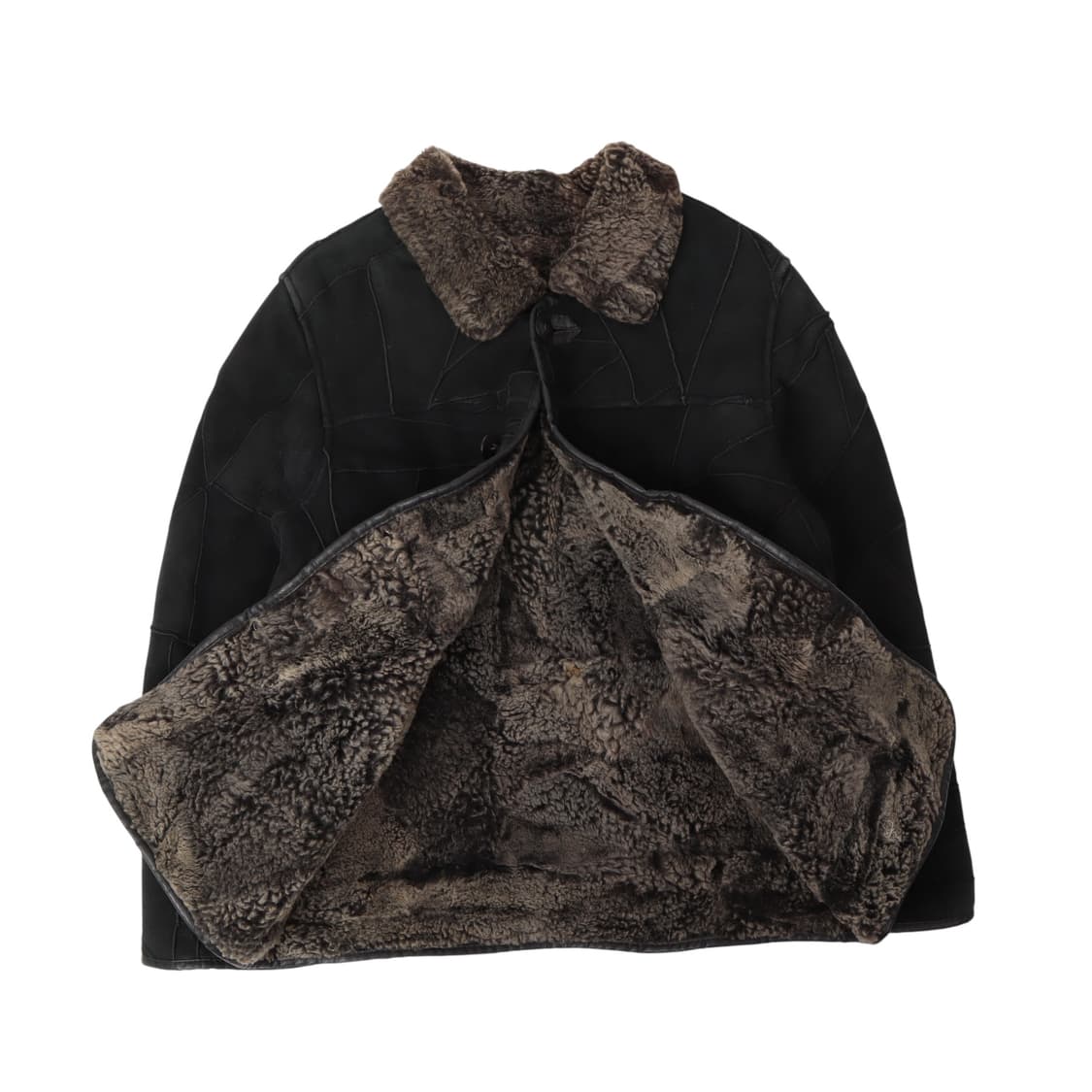 Vtg 빈티지 패치워크 램스킨 무스탕 상품이미지8