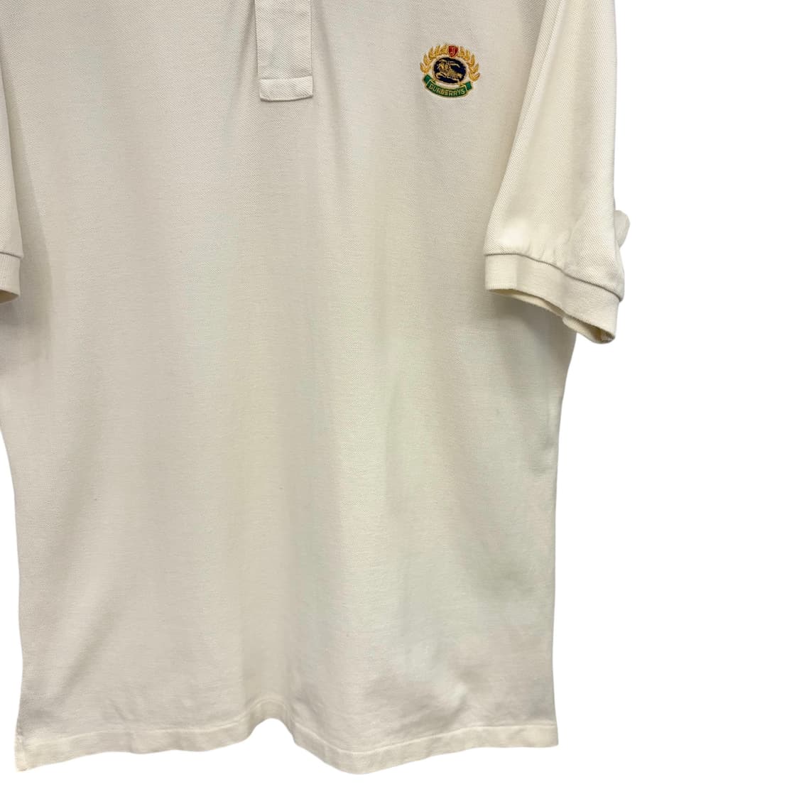 90s 버버리 기사단로고 화이트 PK XL 상품이미지3