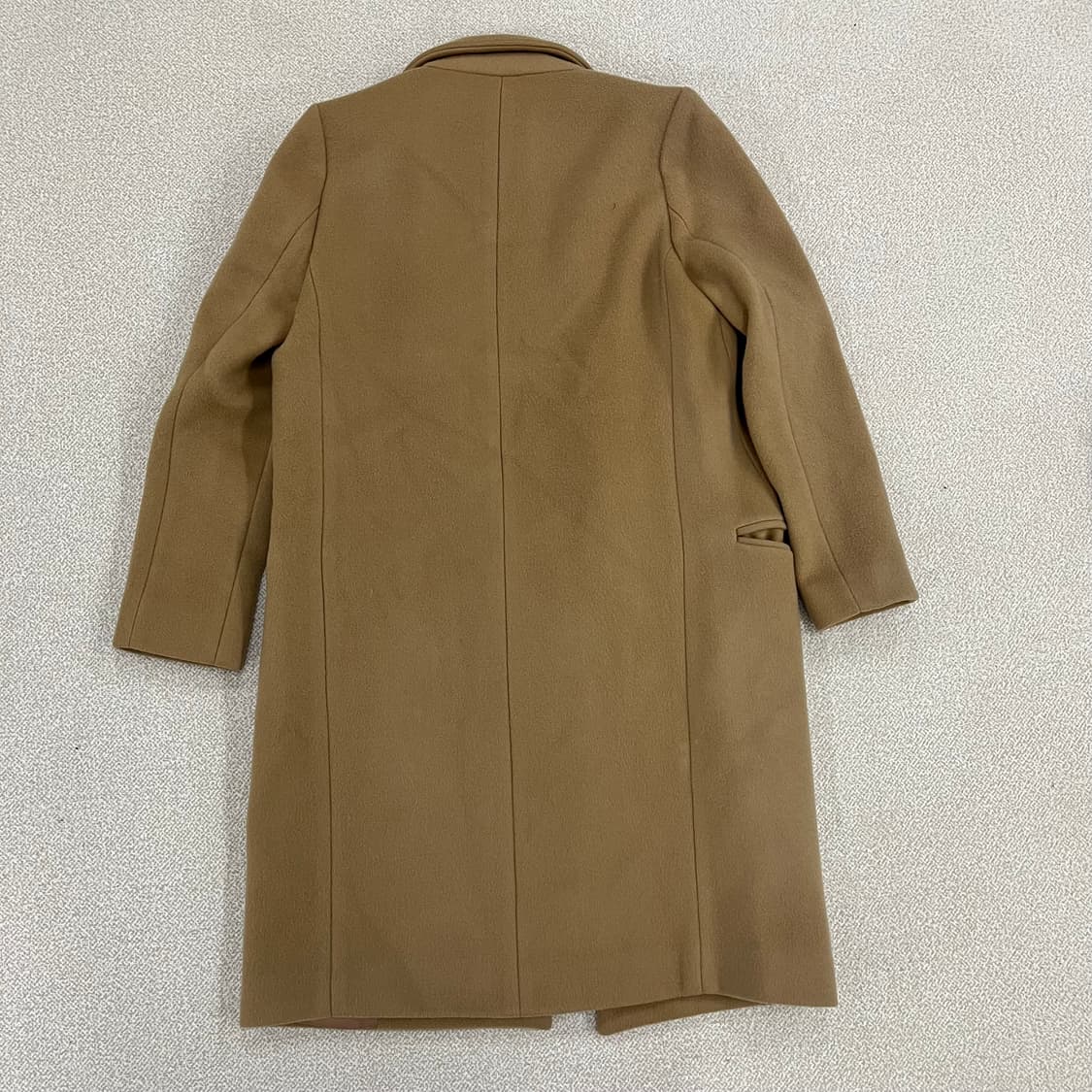 실측확인 유메르 카멜 롱 코트 자켓 0203M1 상품이미지4