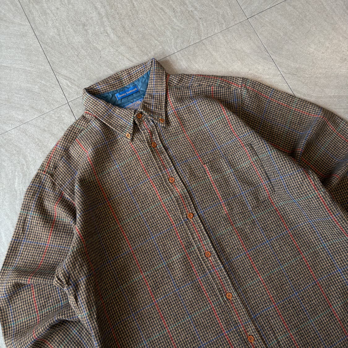 80s Pendleton 80년대 미국 생산 펜들턴 체크 울 셔츠 상품이미지2