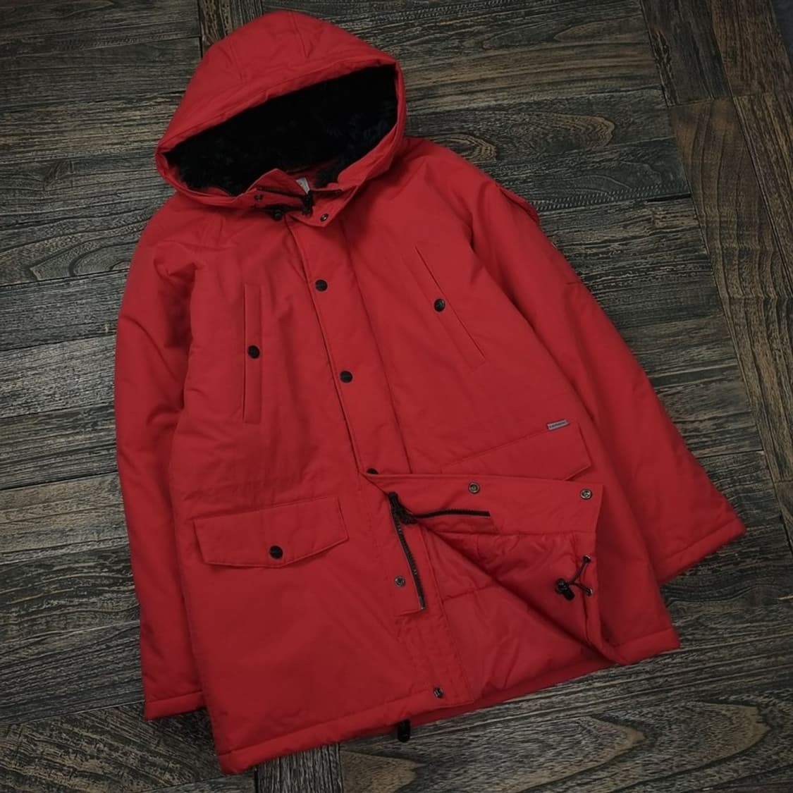 [CARHARTT] 칼하트 로고 패치 야상 패딩 레드 M16600 상품이미지1