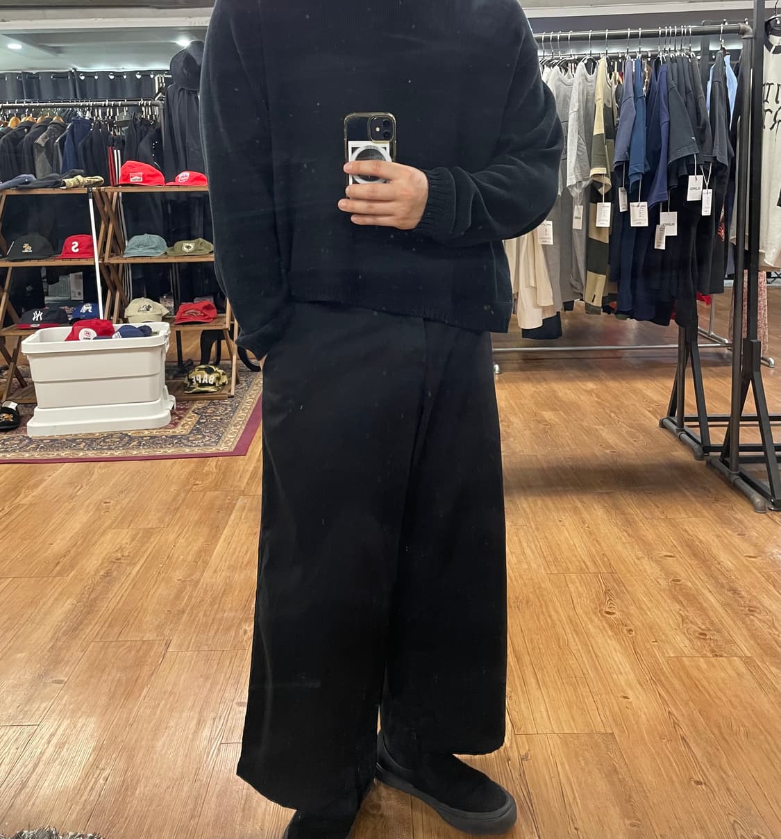 요지야마모토 와이드 팬츠 상품이미지1
