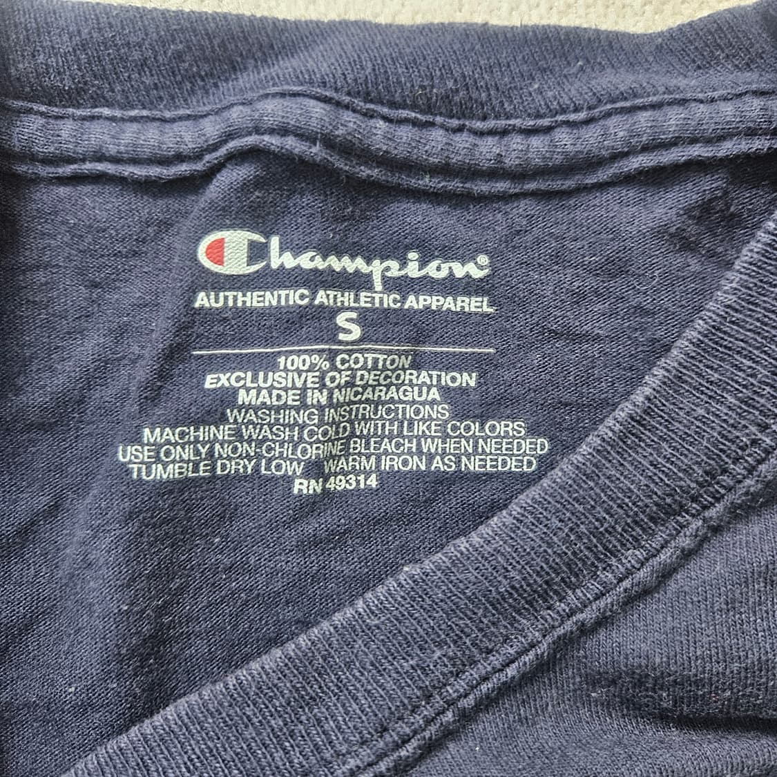 S 챔피온 네이비 반팔티 0304Y 상품이미지3