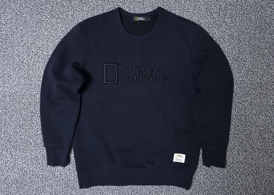 [무료배송][100]내셔널지오그래픽 남성용 기모 맨투맨 긴팔티 상품이미지1