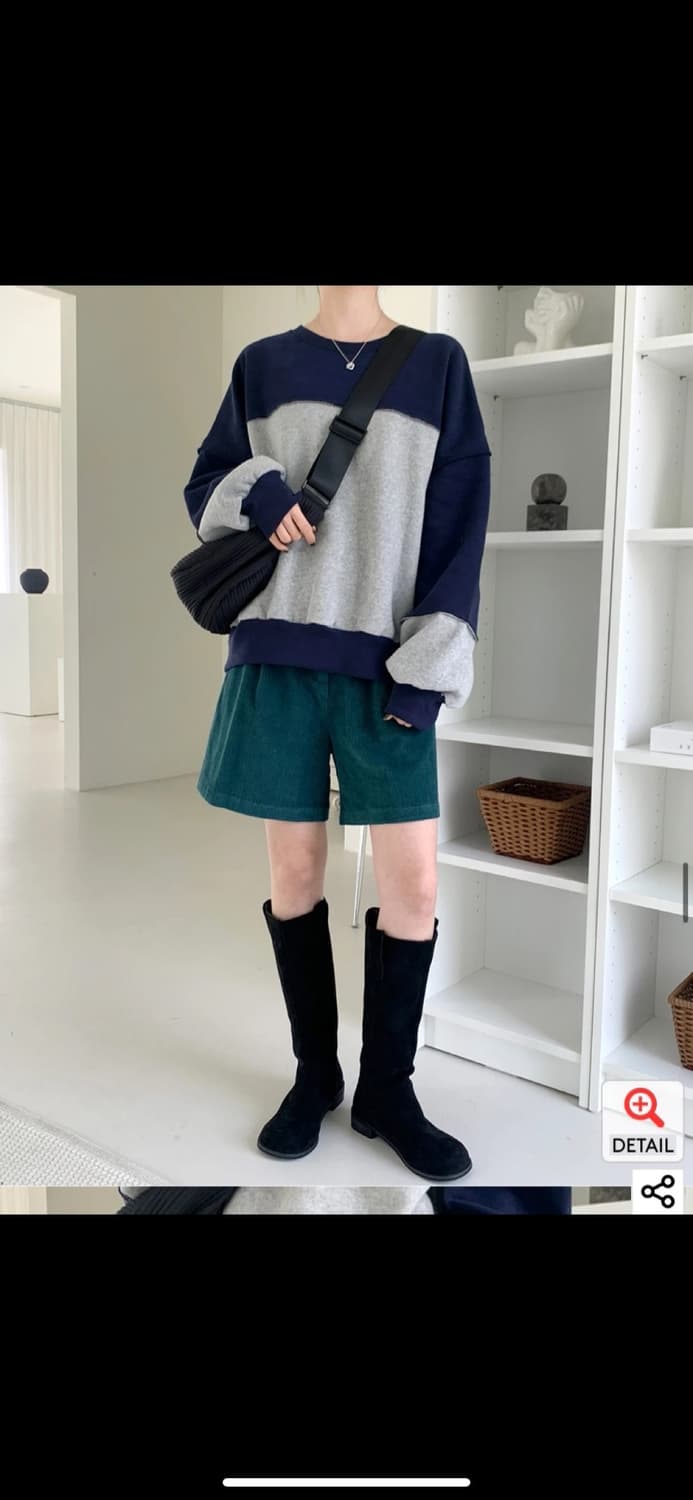 새상품)육육걸즈 코듀로이 하프팬츠 상품이미지2