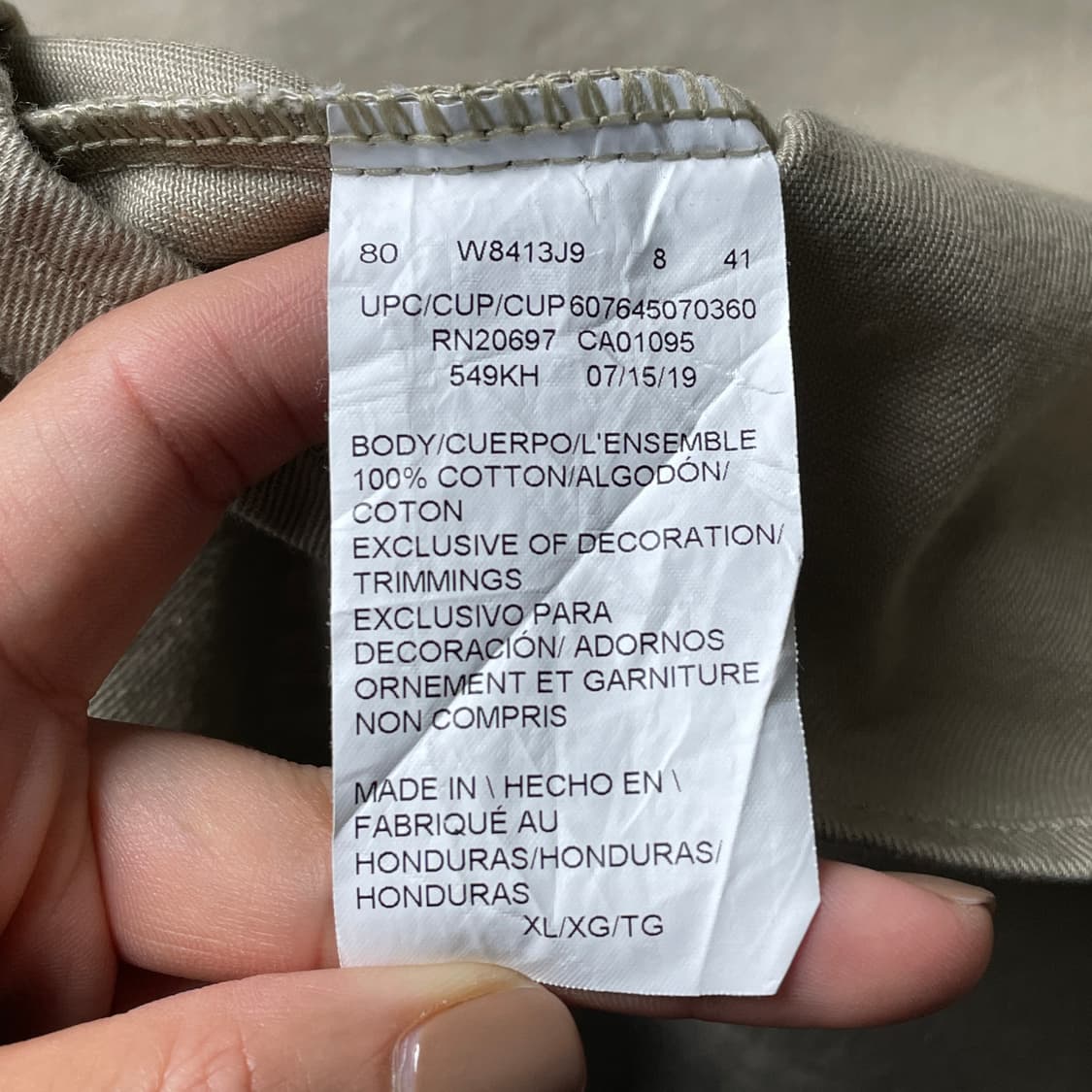 DICKIES 디키즈 빈티지 베이지 플랩포켓 워크 셔츠 A00900 상품이미지10