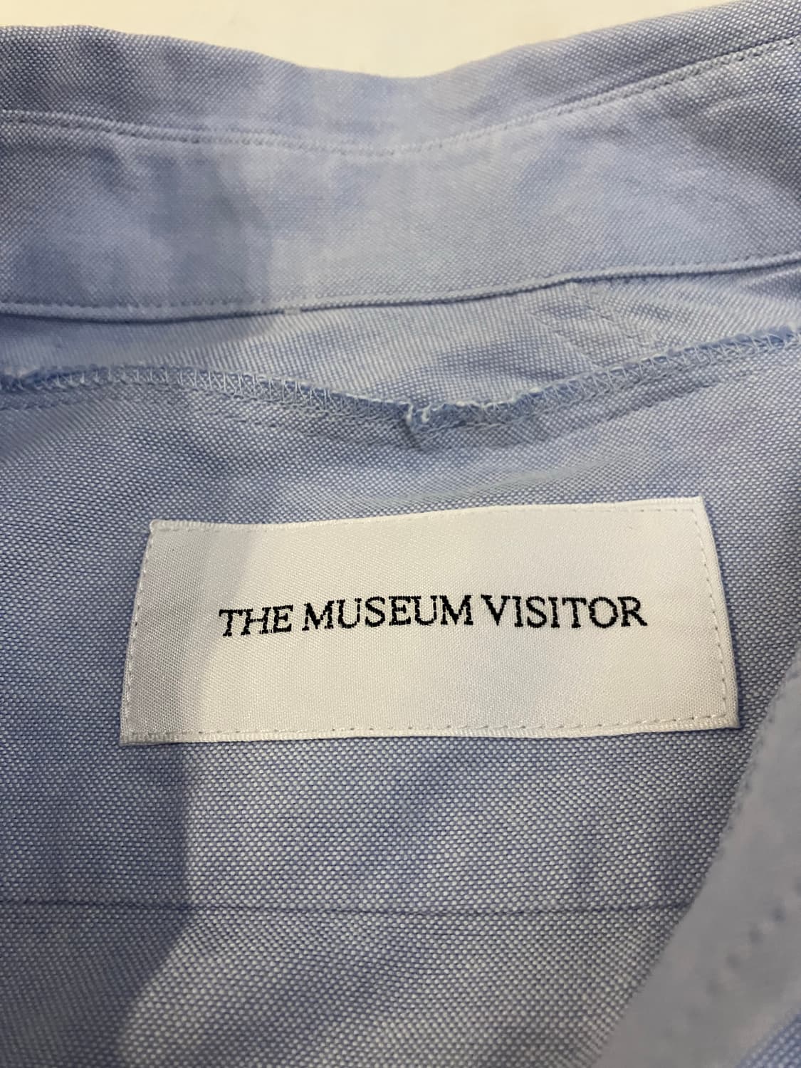 더뮤지엄비지터 블루 트위스티드 지퍼 셔츠 상품이미지4