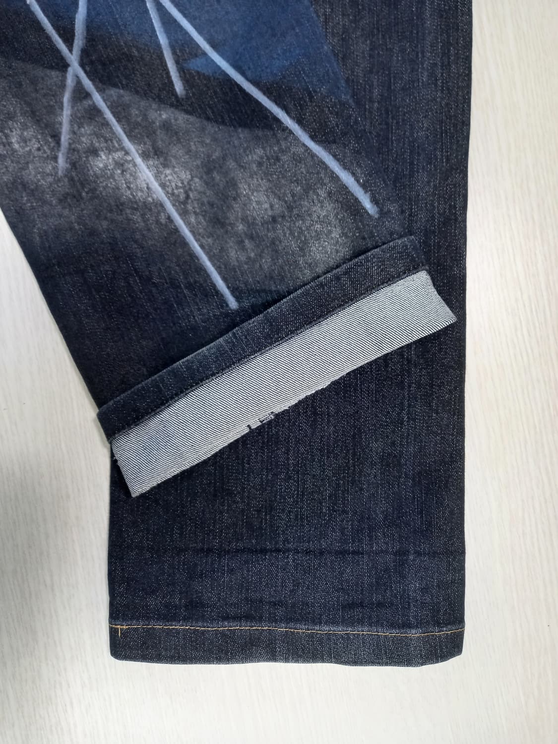 30 EVISU 워싱 스판 슬림일자 진청 커스텀 30-248 상품이미지6