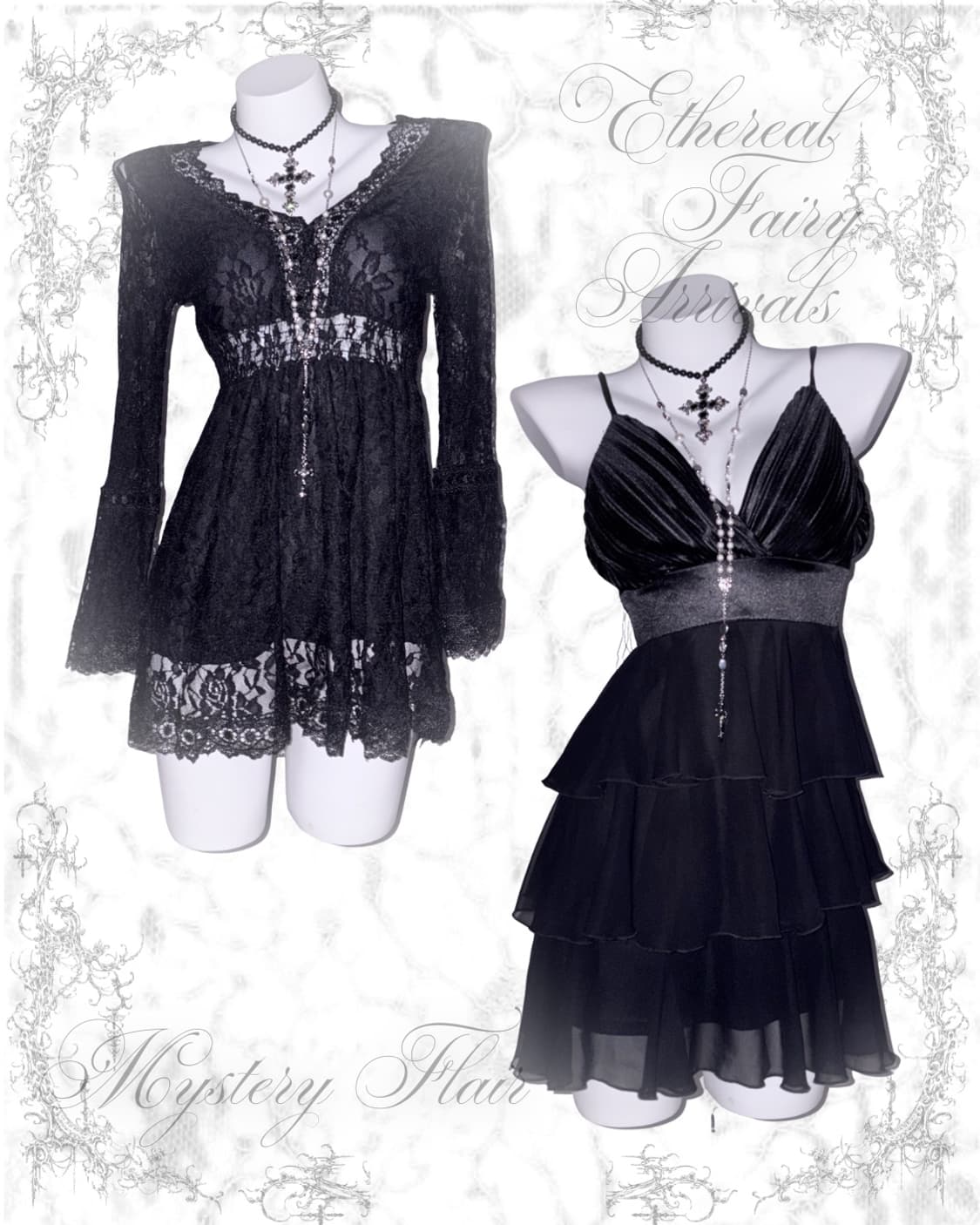 고스 원피스 2종 🖤 다크페어리  상품이미지1