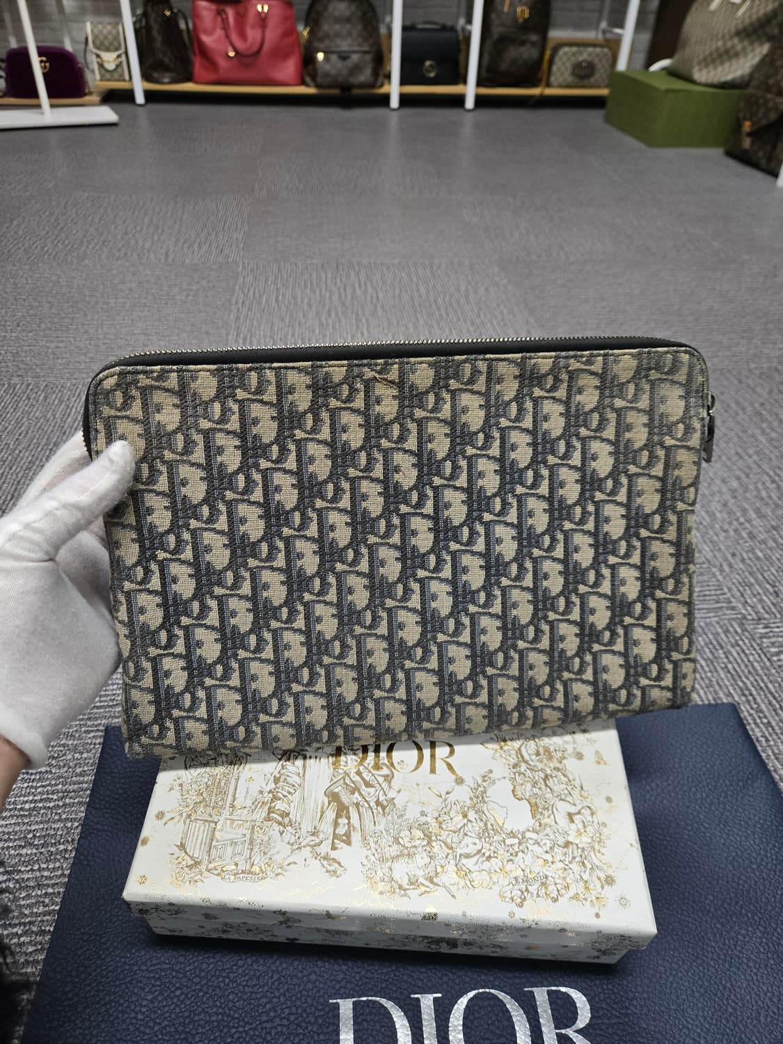 [특가][정품] 디올 오블리크 아이패드 클러치백 상품이미지2