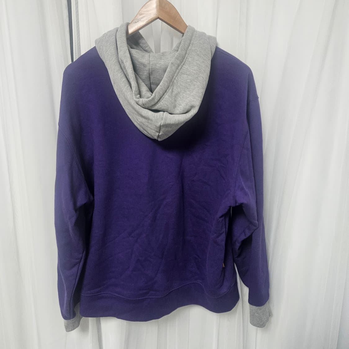 엘레쎄 퍼플 후드티 L 상품이미지2