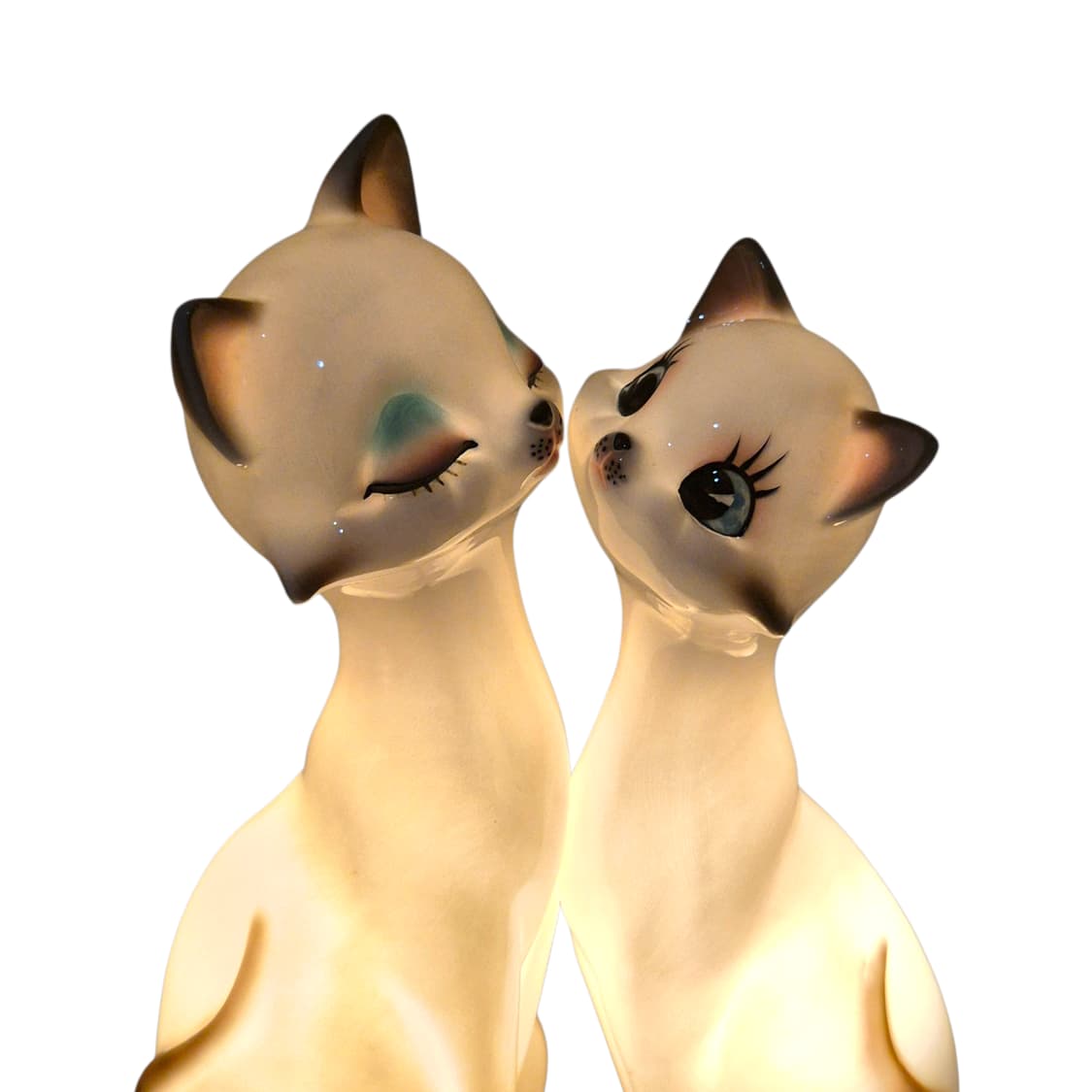 50s 오리지널 가토 공예 고양이 피겨린 램프 상품이미지3