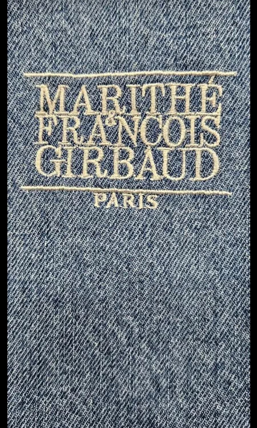 마리떼 프랑소와 데님 스타디움 바시티 자켓 S 상품이미지5