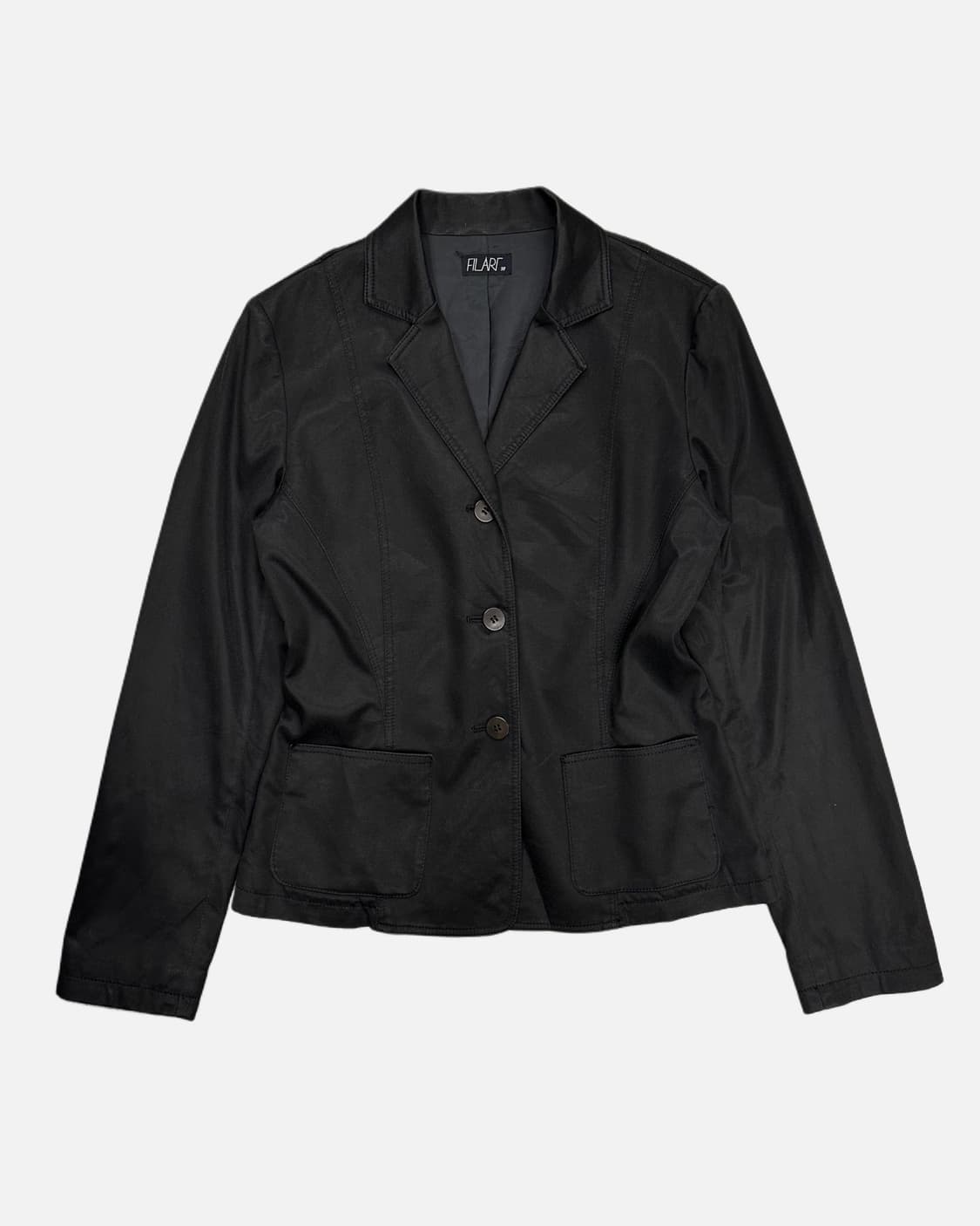 glossy black pocket blazer 상품이미지1