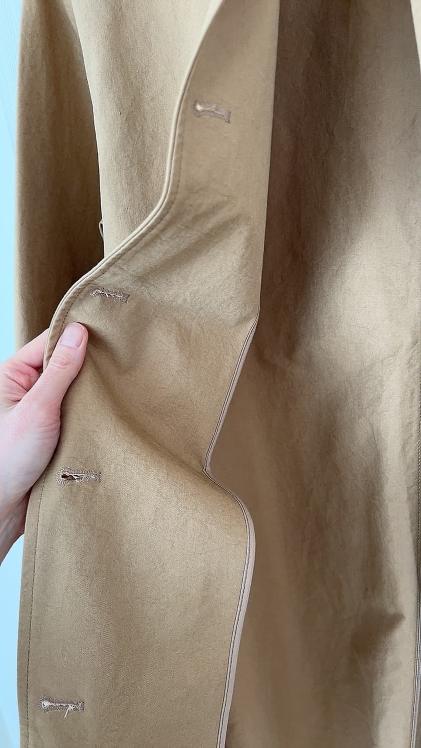 싱글오버 베이지 트렌치코트 (여성) 상품이미지10
