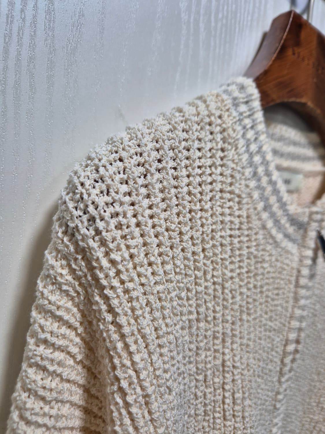 빈티지 크롭 니트 집업 가디건 상품이미지4