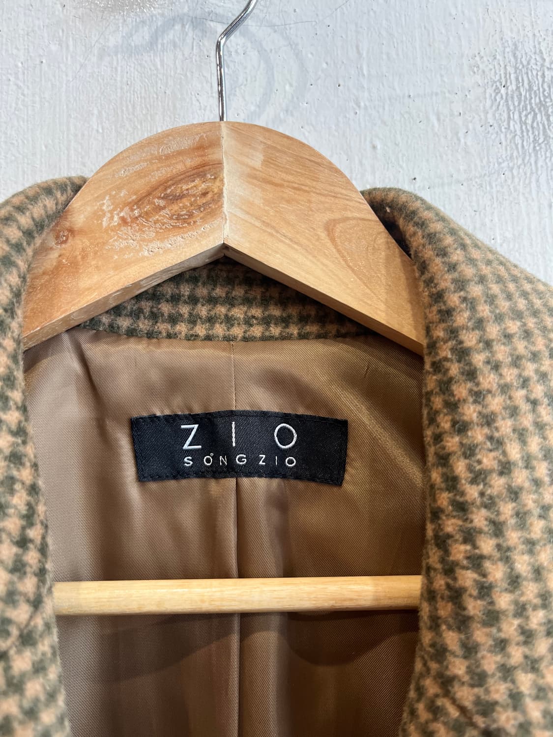 지오송지오 여성 울 체크 블레이저 자켓 90 상품이미지2