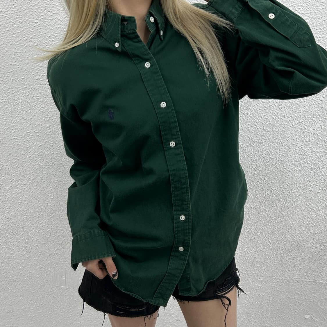 폴로 랄프로렌 네이비포니 딥그린 셔츠 90 상품이미지1