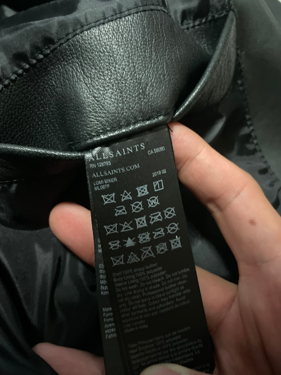 ALL SAINTS 올 세인츠 웨스턴 무드 양가죽 로미 바이커 레더  상품이미지8