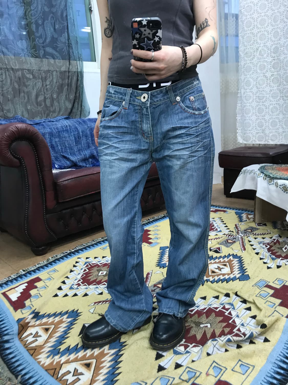 빈티지 워싱 부츠컷 데님팬츠 (Z1039) 상품이미지1