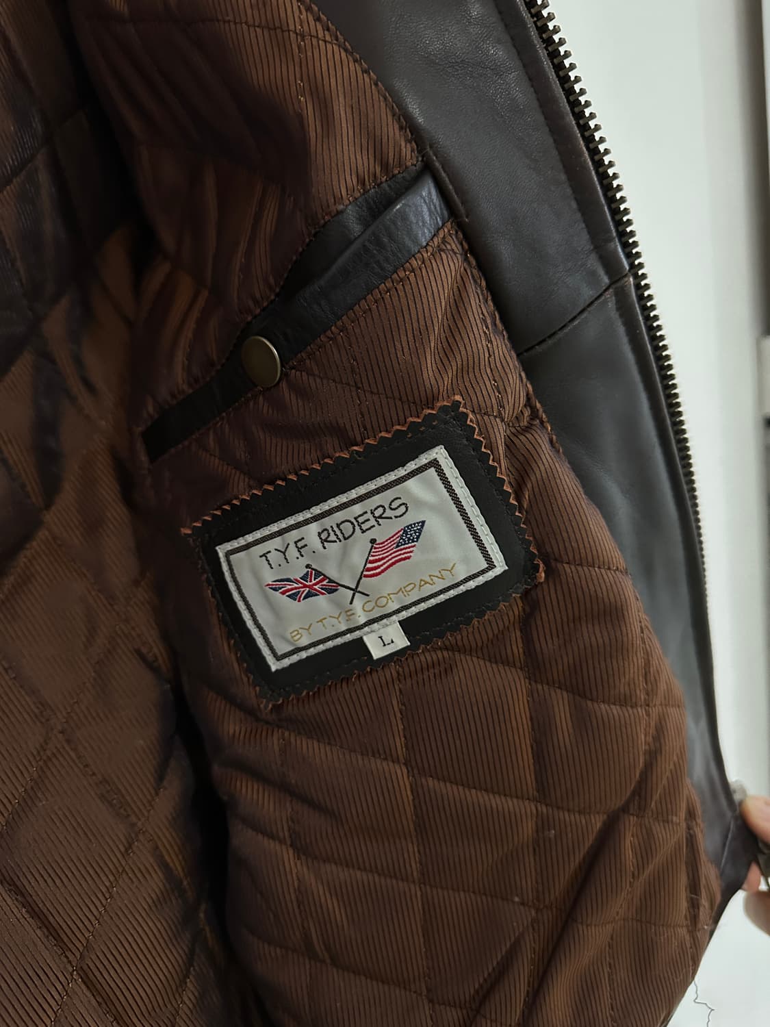 빈티지 플레임 레더 자켓 상품이미지7