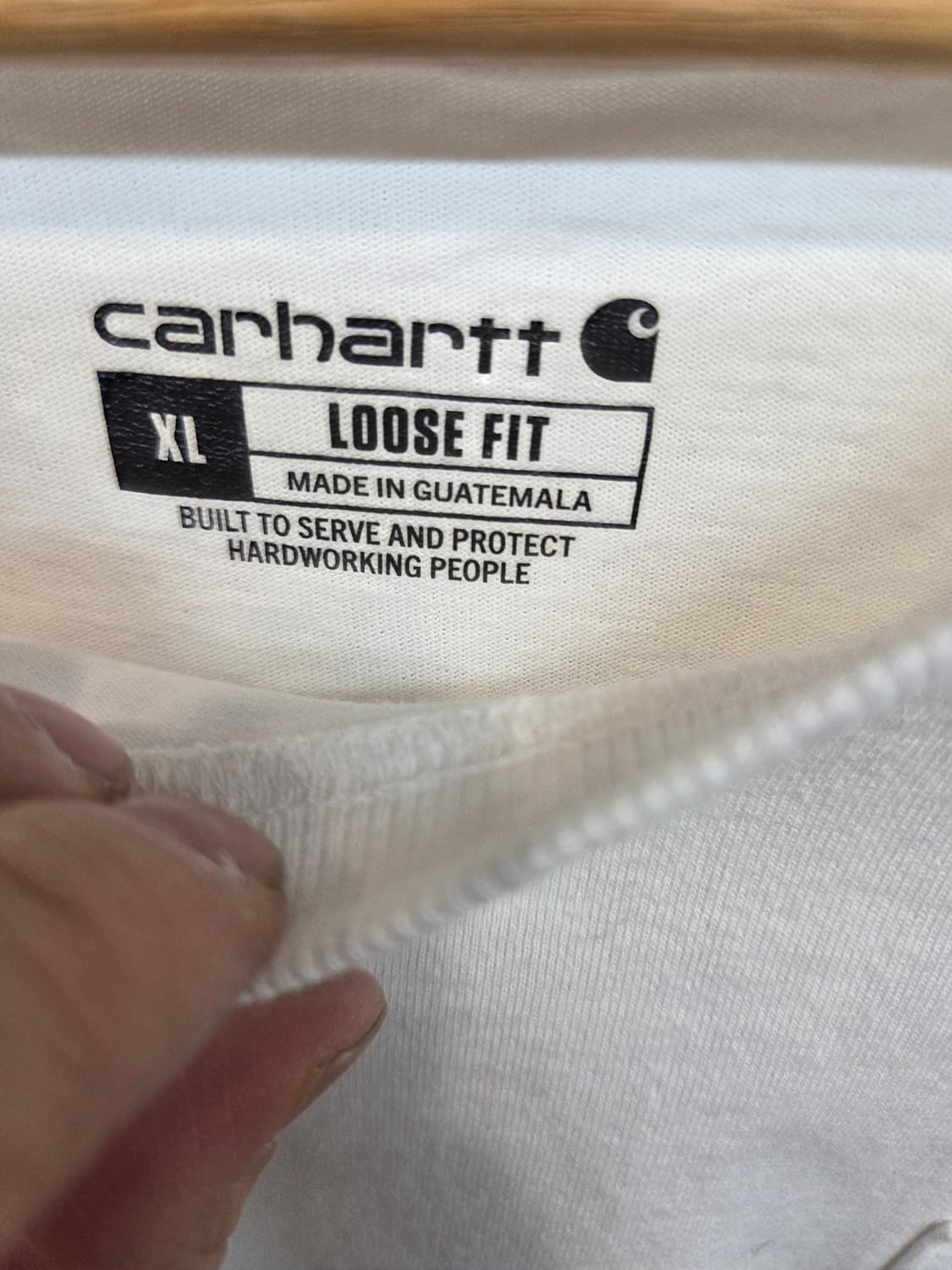 칼하트 포켓 반팔 화이트 xl 루즈핏  상품이미지3