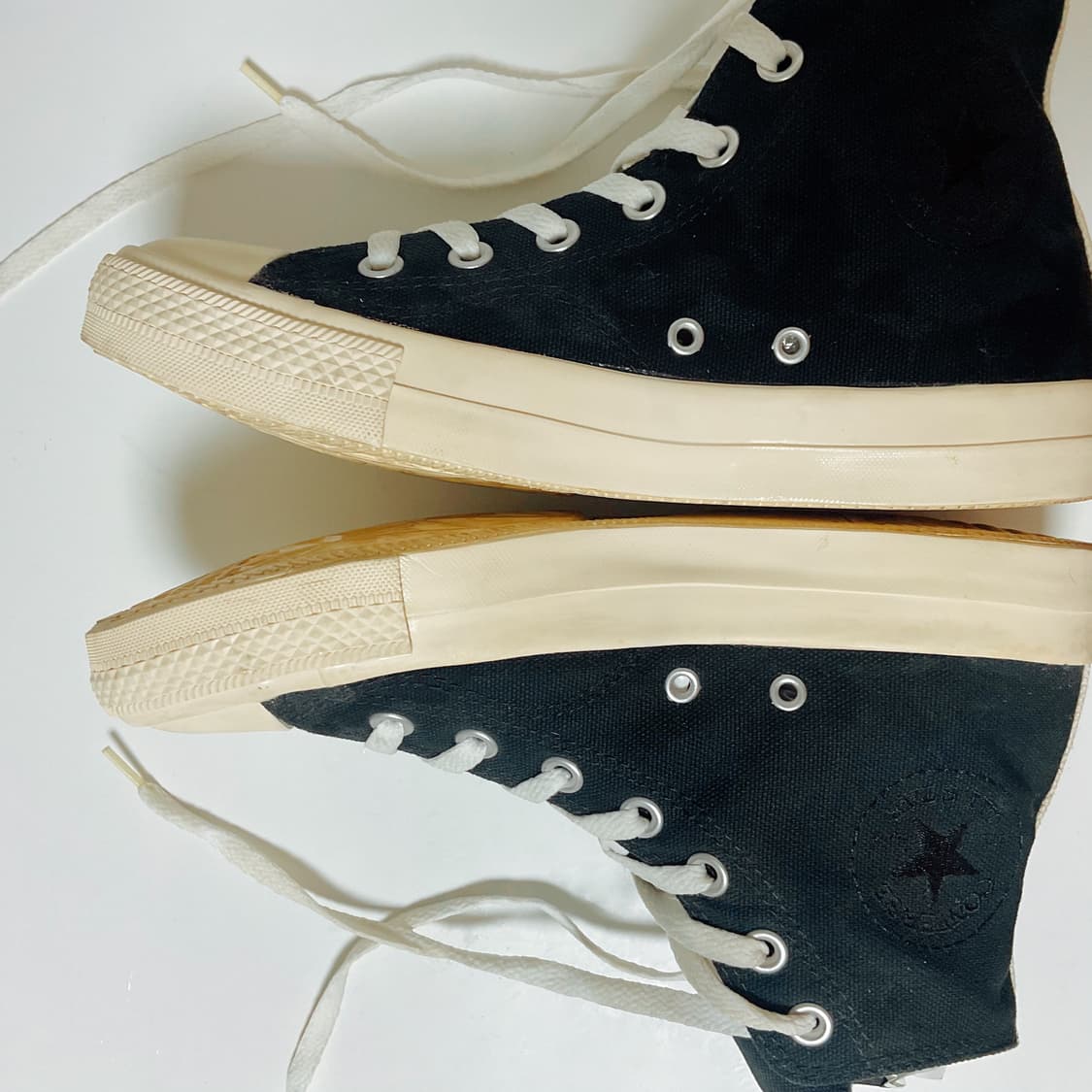 꼼데 x 컨버스 정품 , 2회착용 , 245사이즈 상품이미지3