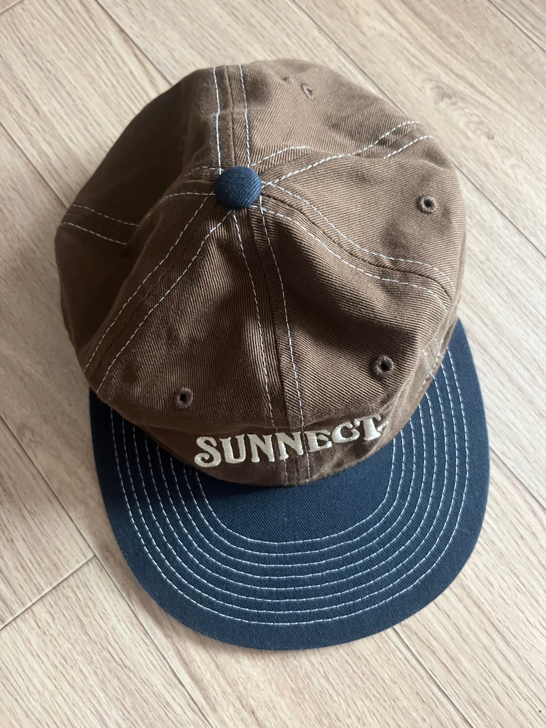 Sunnect 써넥트 6P Cap 브라운/네이비 볼캡 상품이미지2