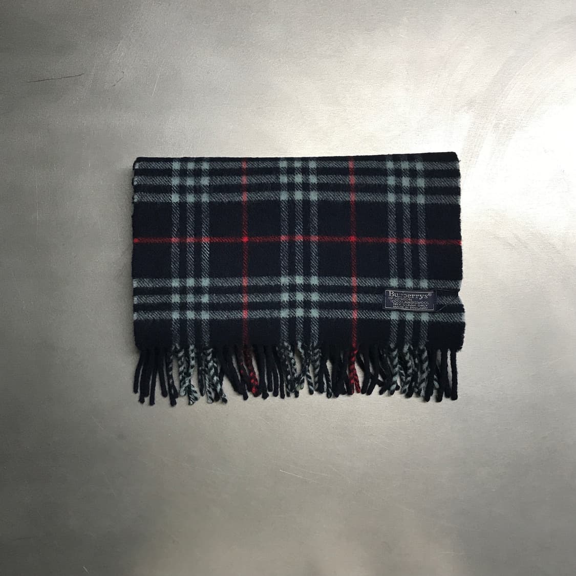 버버리 정품 램스울 머플러 네이비 상품이미지2