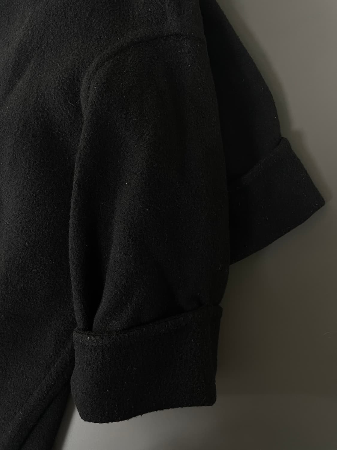 [S] 한섬 시스템 오버 핏 하프 코트 상품이미지4