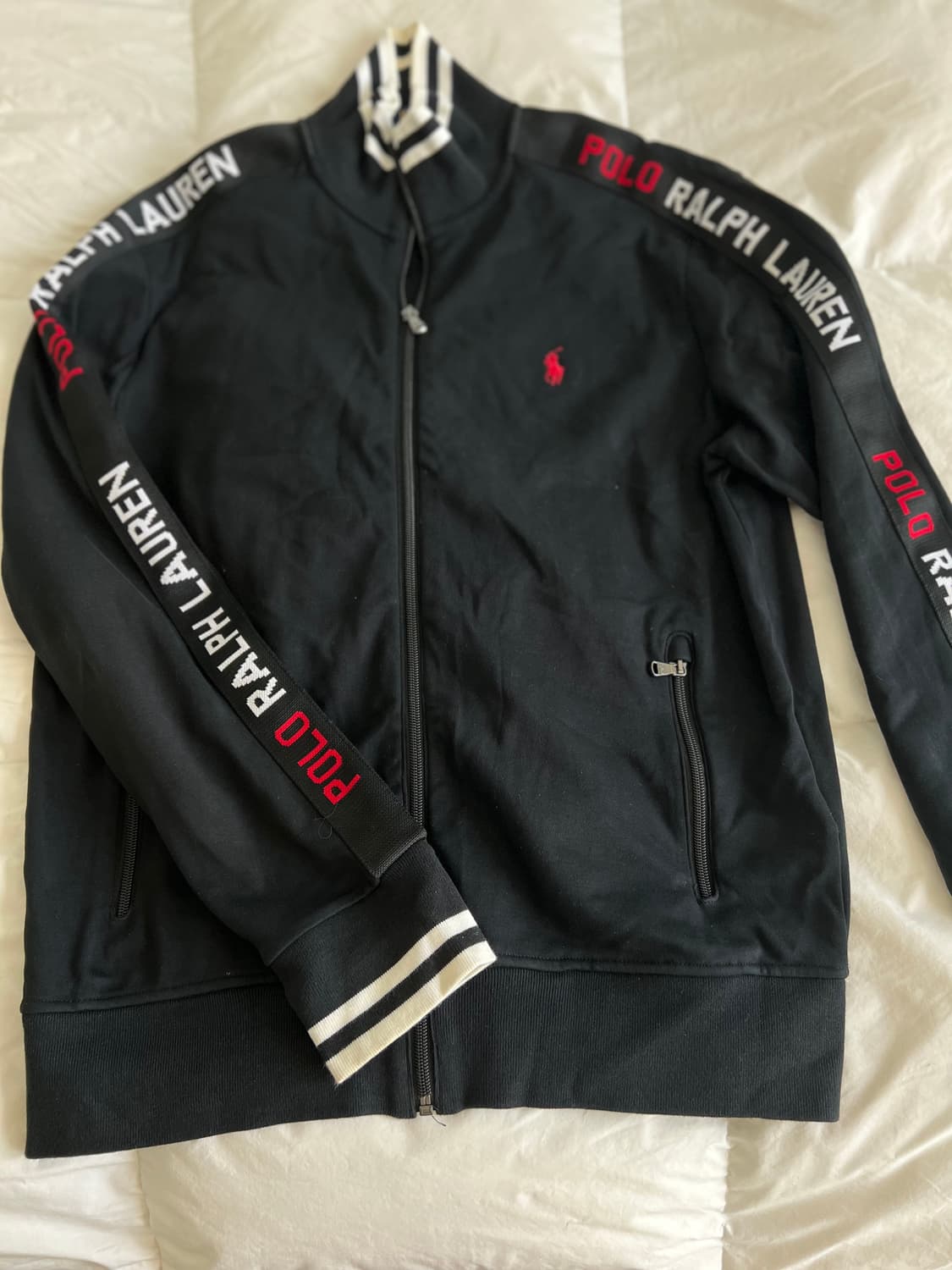 폴로 랄프로렌 블랙 레드포니 트랙 탑 집업 자켓 상품이미지1