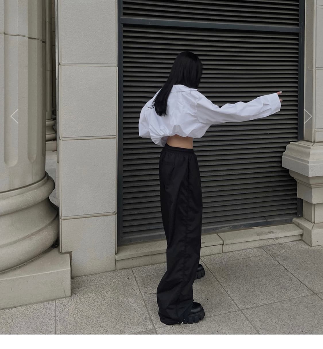 새상품) 랑거 뮈 언발 셔츠 네이비 상품이미지10