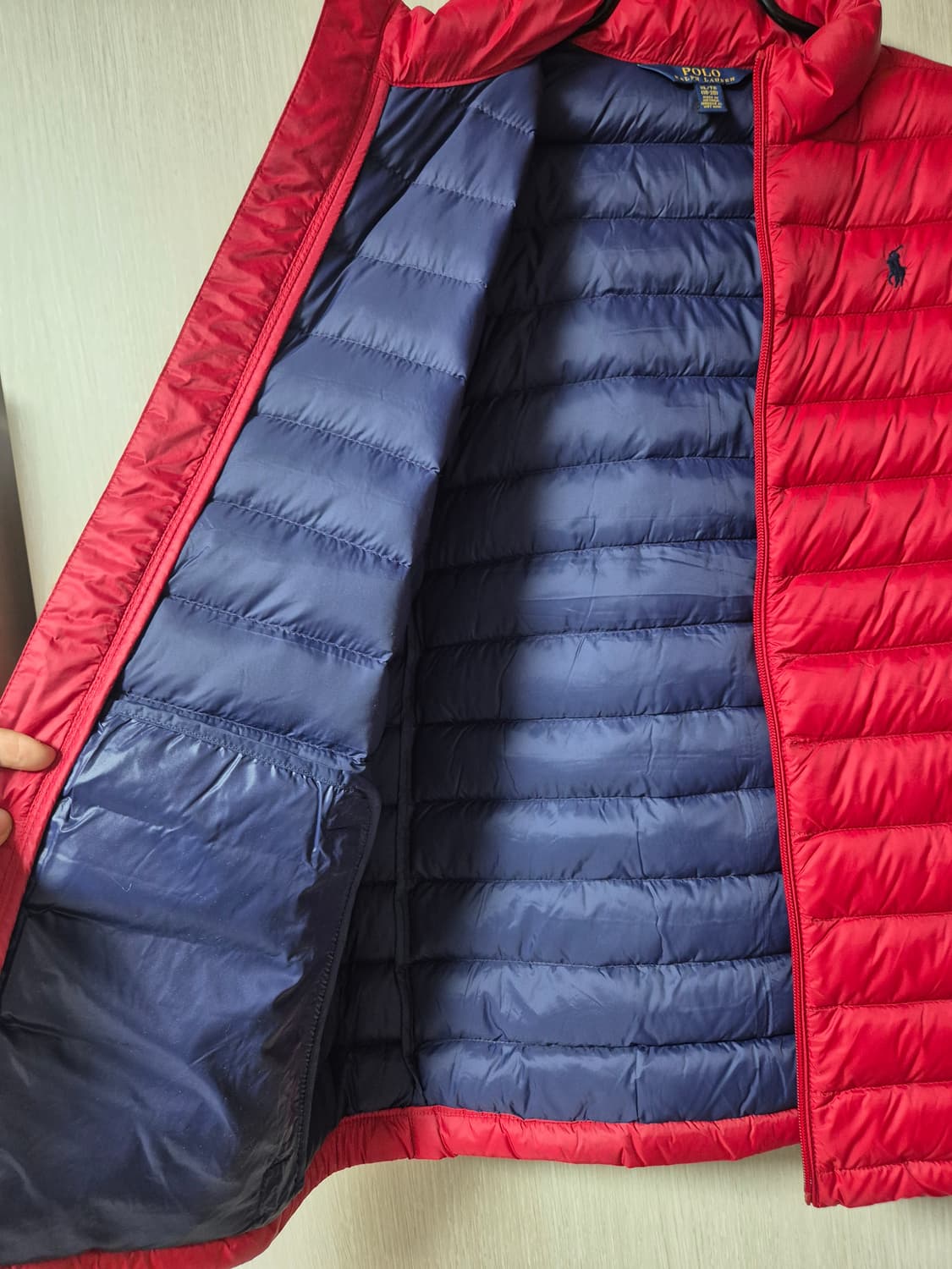 폴로 랄프로렌  경량패딩 자켓 덕다운점퍼 보이즈XL 남성95 상품이미지5
