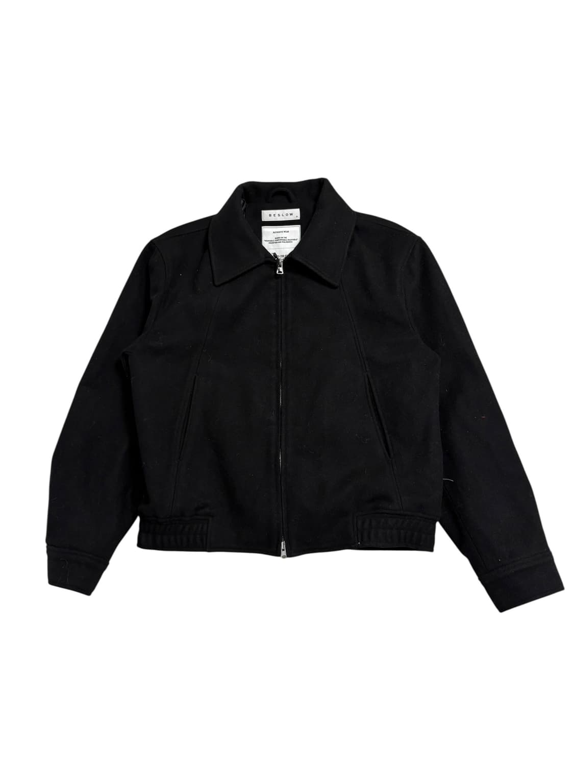 비슬로우 울 집업 자켓 블랙 M 상품이미지2