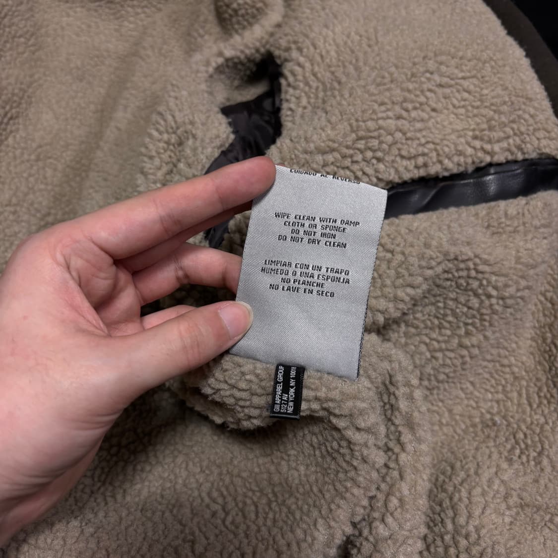 L 리바이스 블랙 후드레이어드 쉐르파 레더자켓 상품이미지8