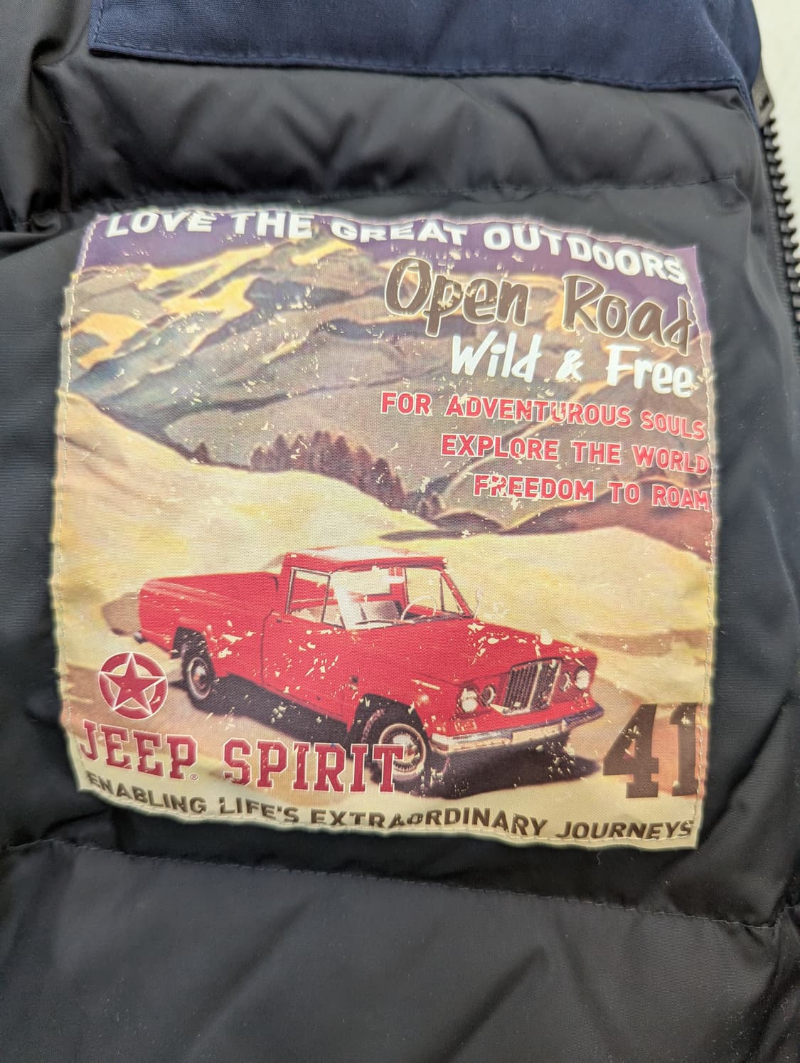 지프 네이비 후드 패딩 점퍼 상품이미지6