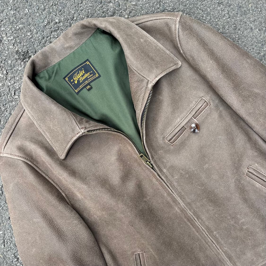 모터사이클 소가죽 자켓 상품이미지3