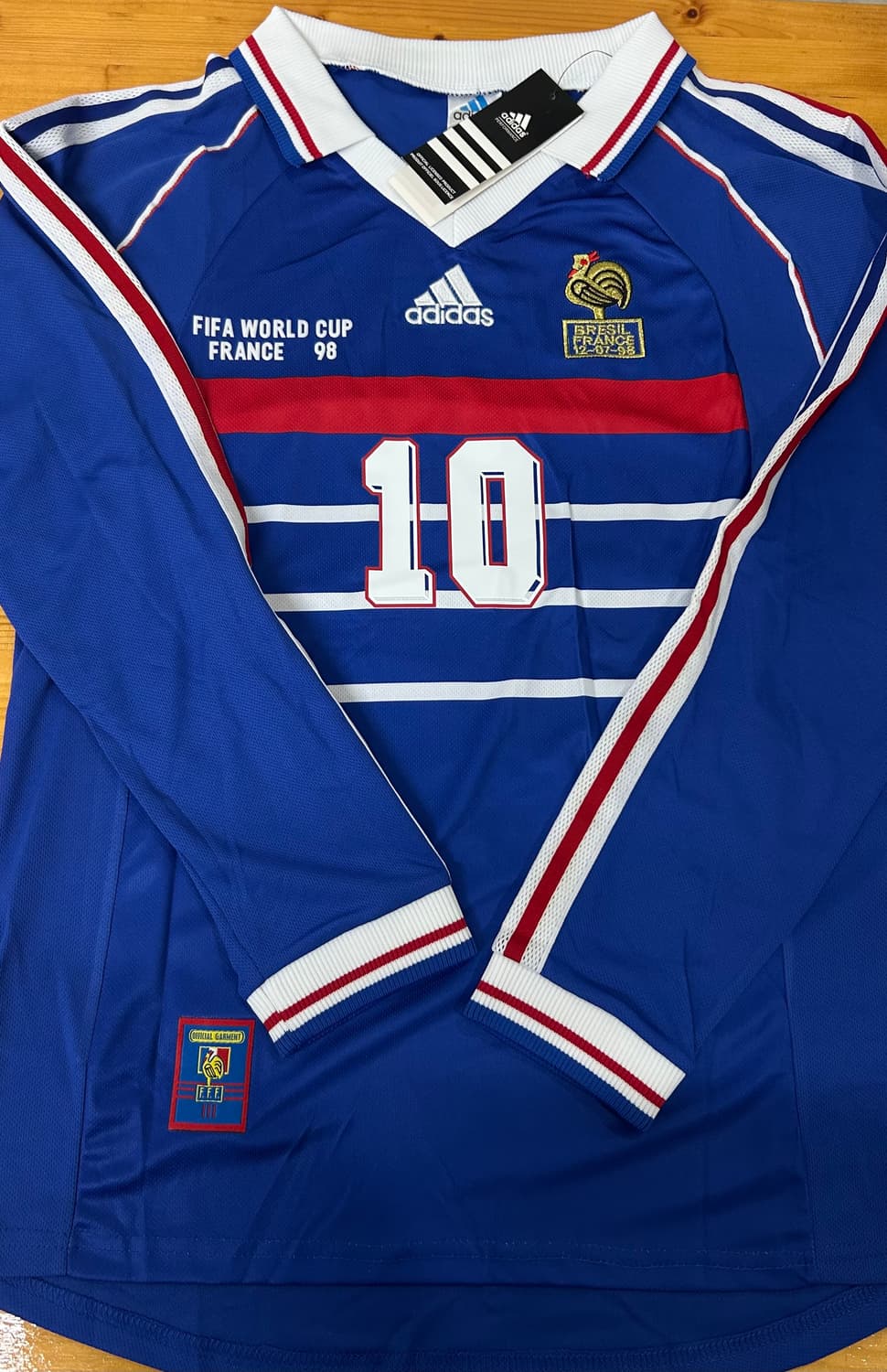 레트로 프랑스 지단 유니폼 긴팔 상품이미지1