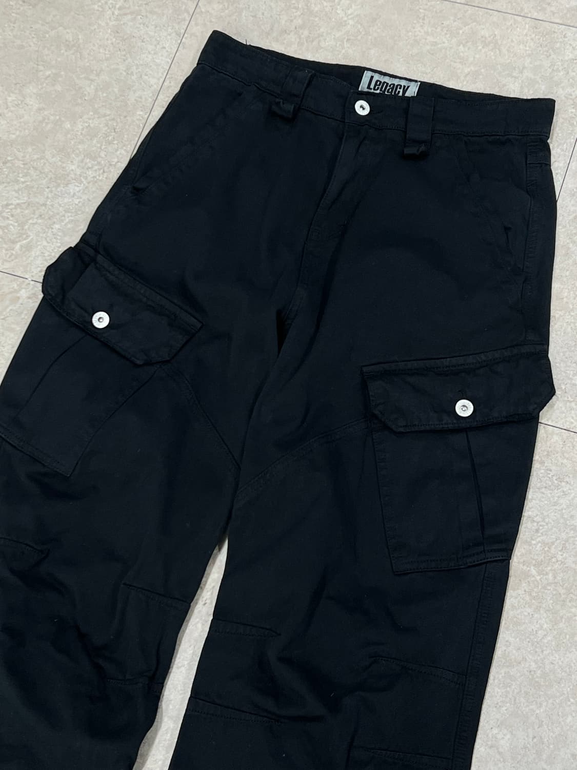 Legacy 와이드 카고 팬츠 블랙 상품이미지3