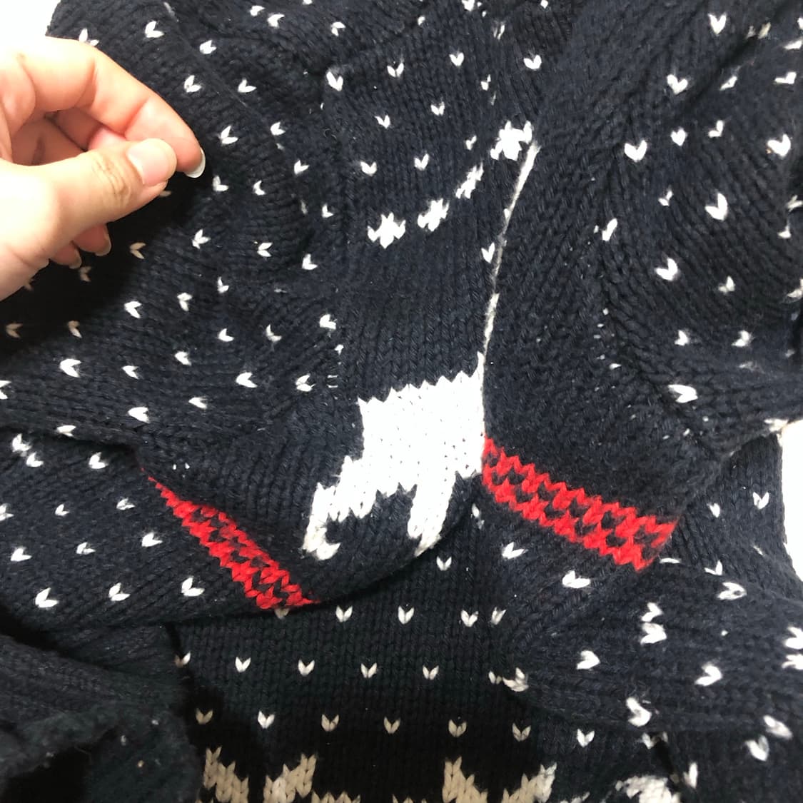 아베크롬비 순록짜임 니트 M 상품이미지2