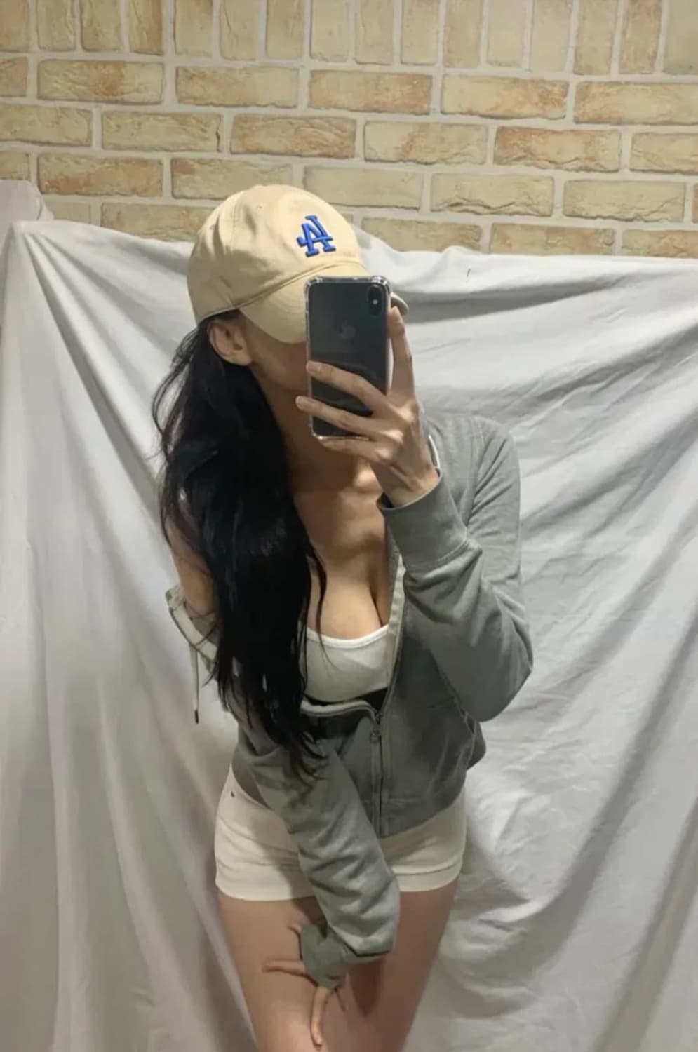 아베크롬비후드집업 그레이,M 상품이미지3