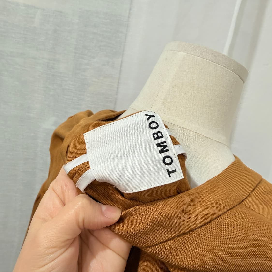 스튜디오톰보이 브라운 린넨 리넨 오버핏자켓 재킷 4216 상품이미지5