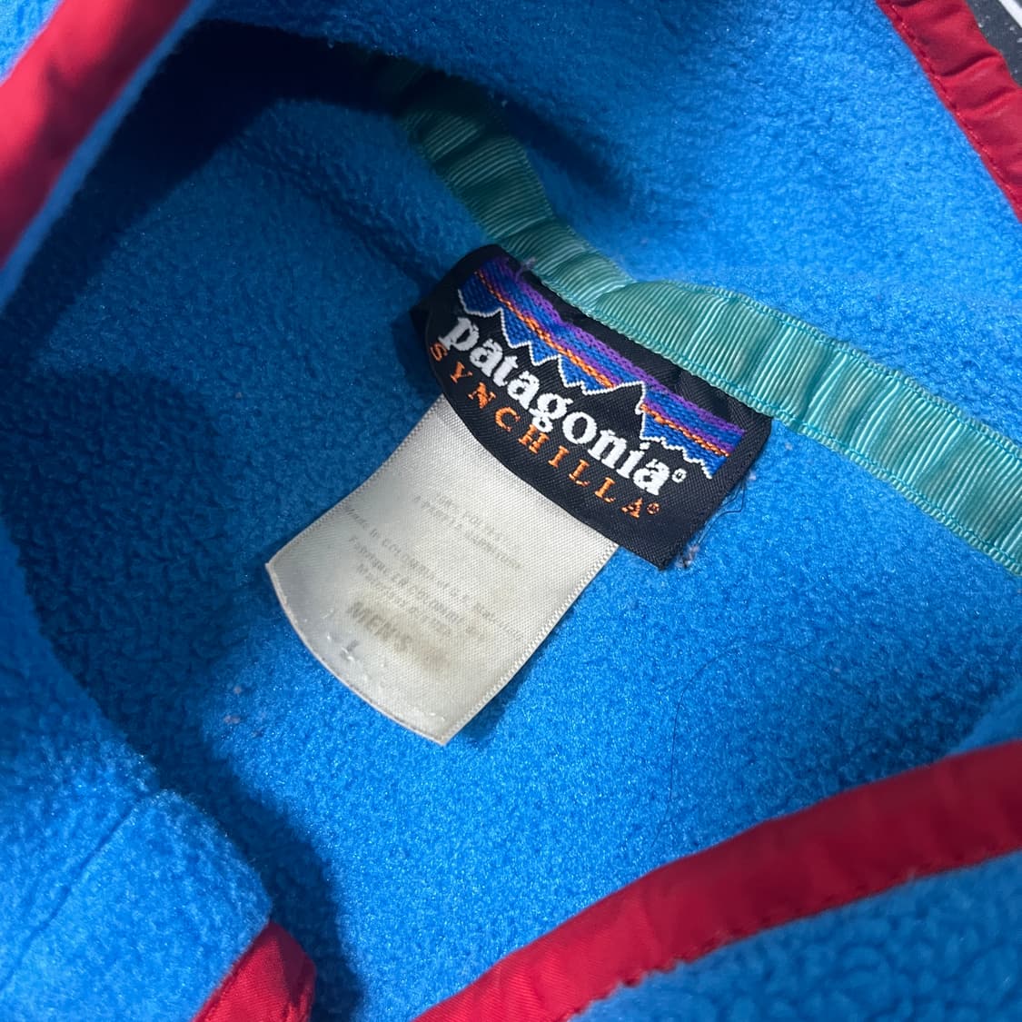00s 파타고니아 신칠라 후리스 L 에메랄드 블루 상품이미지4