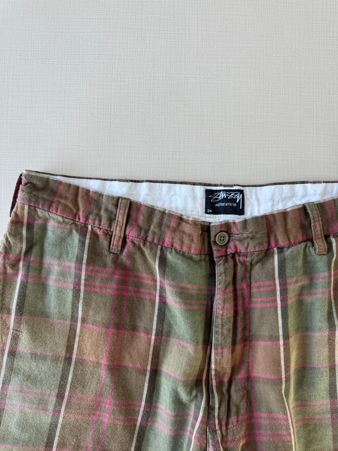 00s 스투시 체크 반바지 상품이미지2